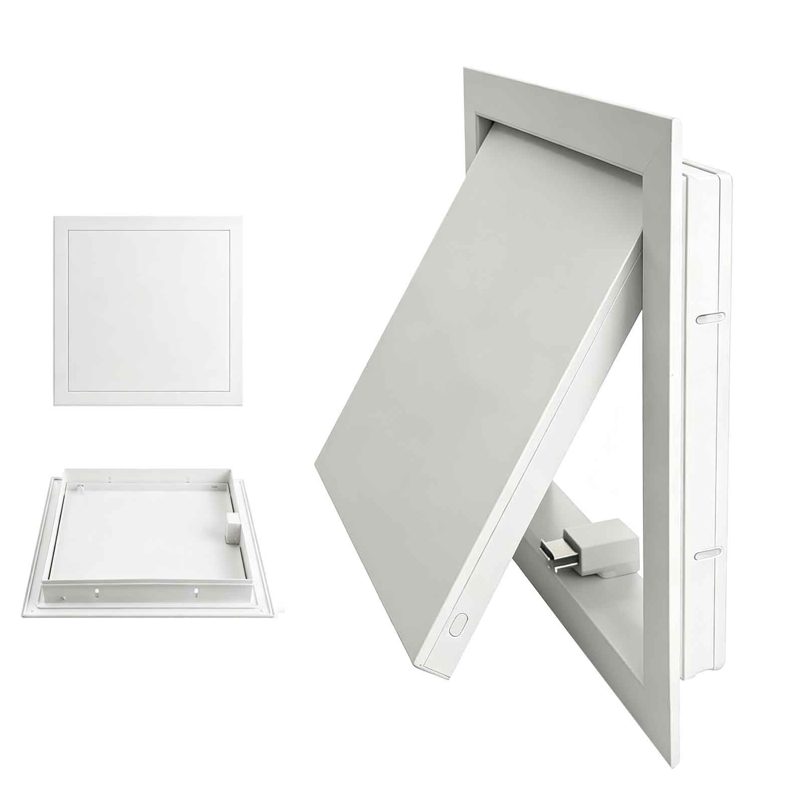 Sportello Ispezione Pannello Porta Di Accesso, Botola Ispezione Cartongesso, Pannello Di Ispezione Metallo 20 25 30 35 40 45 50 55 65 75cm Per Parete E Soffitto(Bianca,550x700mm)