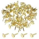 JDXun 200 Pièces Attaches Parisiennes, Métal Cœur Brads (Or)...