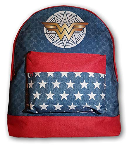 DC Comics Wonder Woman Mochila  escolar efecto vaquero estampado 42 cm