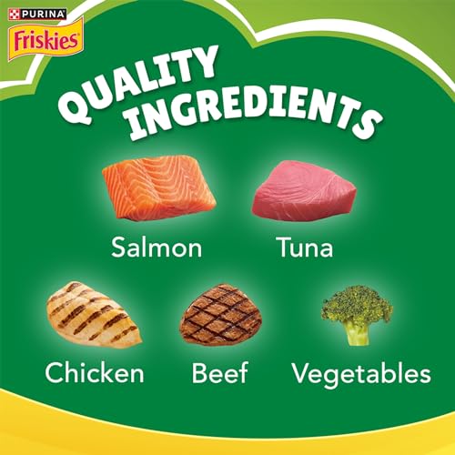 Image of Purina Friskies Indoor Delights Adult Dry Cat Food, 1 kg, Contains Salmon, Tuna, Chicken and Vegetables Flavours (Pack of 2)