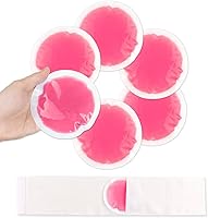 Vista 7 de NEWGO Paquetes pequeños de hielo para lesiones, paquete de 14 piezas de hielo redondo para la cara, paquete de gel frío y caliente circular
