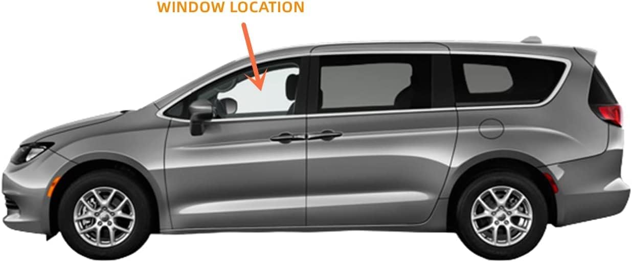 Driver/Left Side Front Door Window Glass Laminated Replacement For Chrysler Voyager 2020-2025 / Pacifica 2017-2025