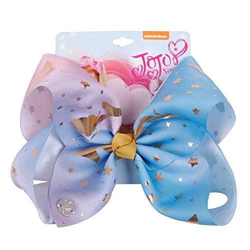 JoJo Siwa Large Bow Hairpins Gold Mermaid Printed Hair Bow Clips - Color 1