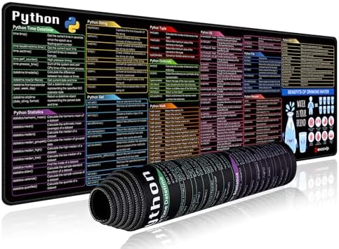Amazon.com: excovip Python Commands Shortcuts Mouse Pad -90x30x0.2 cm ...