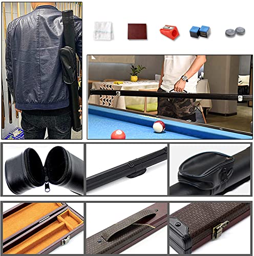 Taco de billar pool con grip de cuero flexible 145 cm miniatura 6