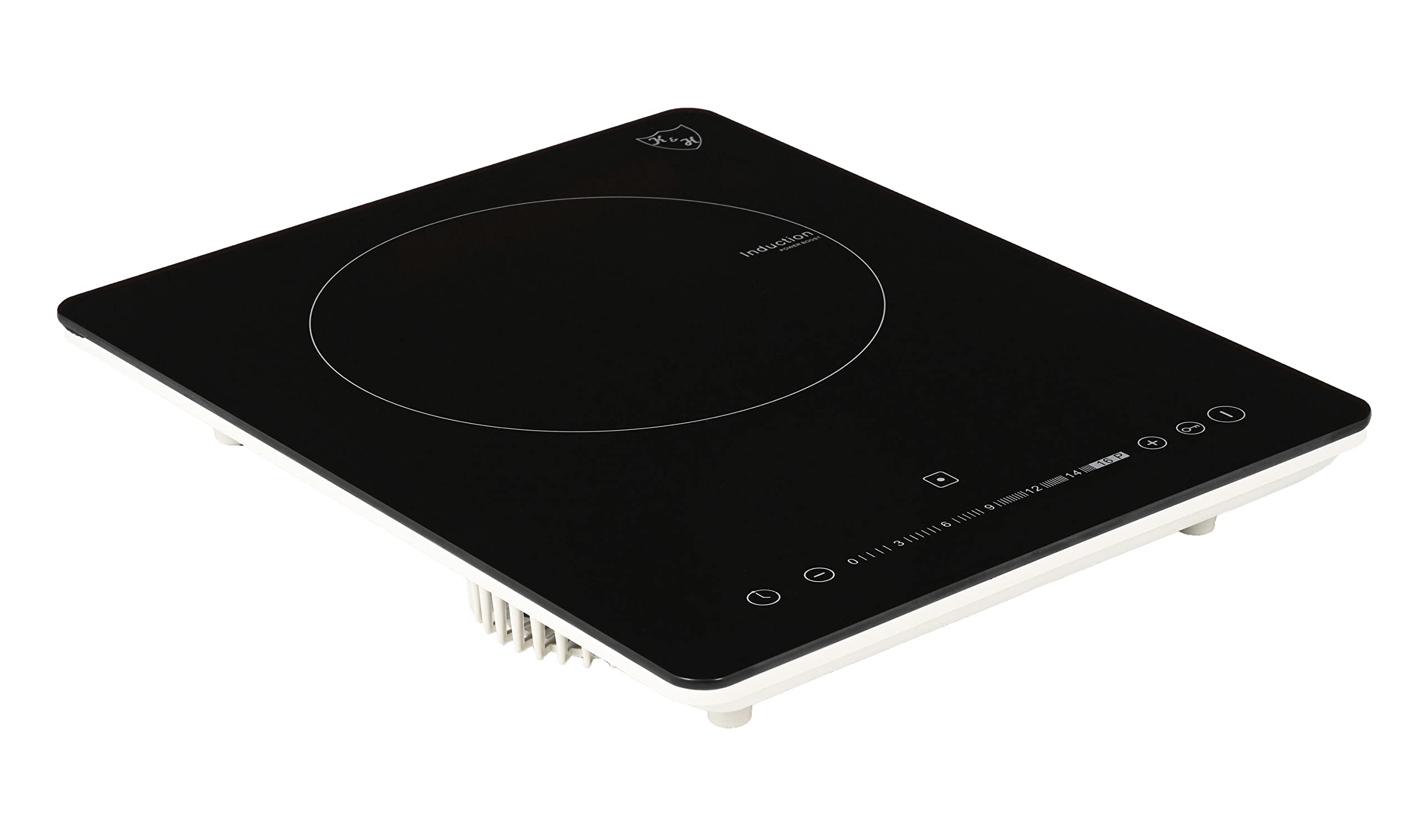 K&H Induktionskochfeld Slim [1 ZONE] - Mobile Induktionskochplatte - Induktionsherdplatte Einzeln - SL-1800S - Kochfeld Induktion mit Stecker, Autark & Tragbar - 2000 Watt - 17 Leistungsstufen