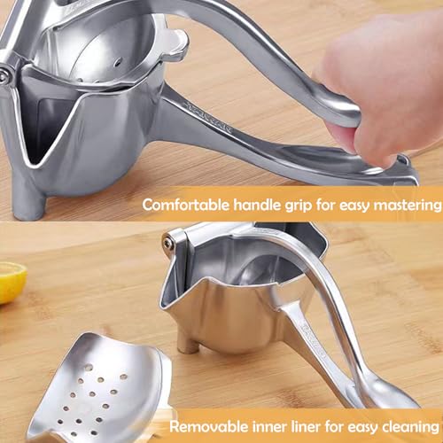 Presse-Fruits Manuel Multifonctions, Extracteur de Jus Manuel Portable, Presse à Fruits Amovible, Convient aux Agrumes, Conception Portable, Amovible et Facile à Nettoyer – Image 4