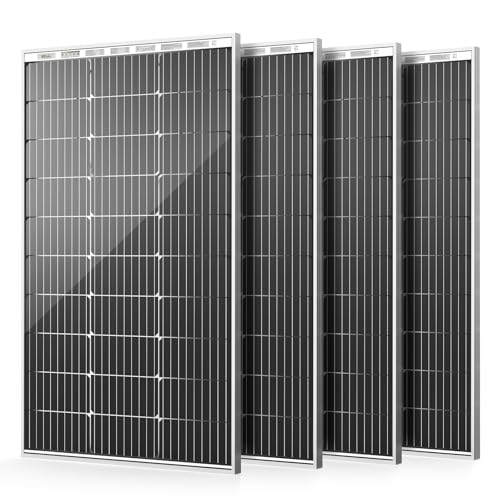 HQST Bifacial 400 Watt 12V Solar Panel, 9BB...