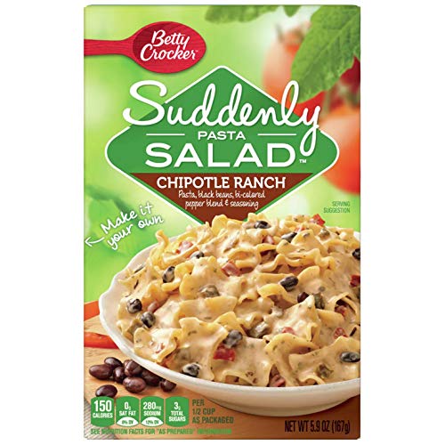 Pasta Salad Variety Pack of 5 | Suddenly Salad Pasta Salads | Chipoltle Ranch | Ranch Bacon | Creamy Parmesen | Creamy Italian | Classic | Snack Fun Shopping Pad