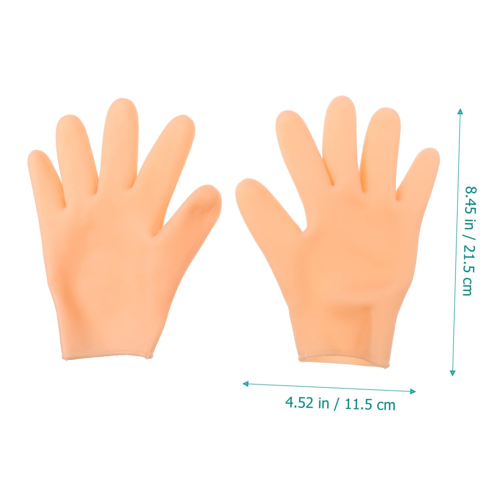 FRCOLOR 2 pares de guantes hidratantes, guantes de spa, guantes de noche, cosméticos, bolsa de cosméticos, guantes negros, guantes para mujer, guantes de cuidado de manos, máscaras de manos