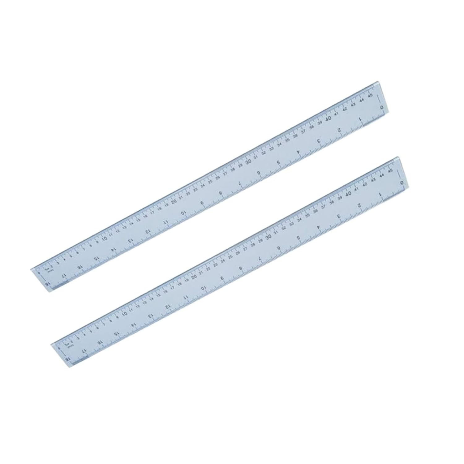 2 x Hainenko Clear Plastic Ruler 50cm | Multipack Shatter Resistant Hainenko ruler