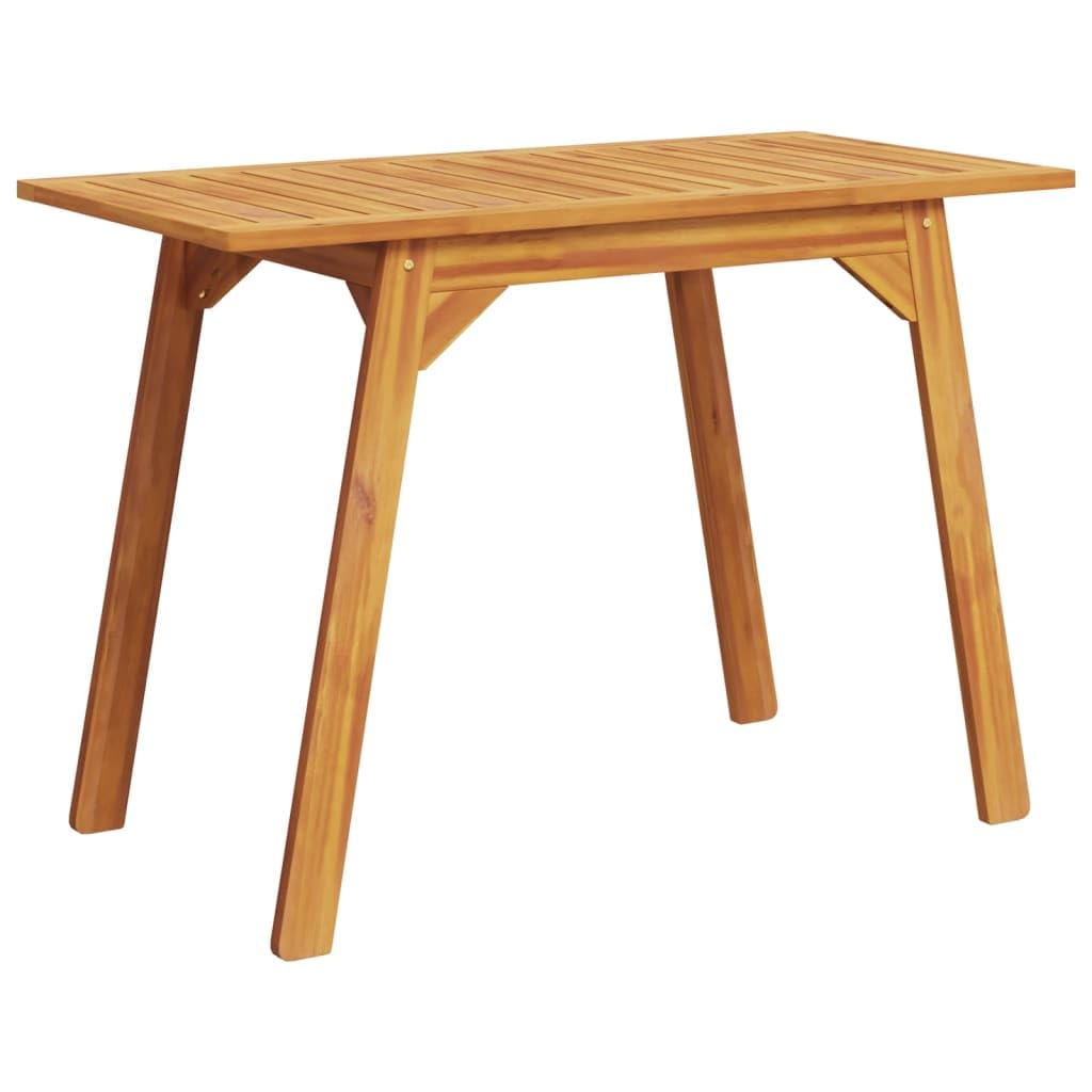 Stół ogrodowy 110 x 56 x 75 cm, wykonany z litego drewna akacjowego, odporny na warunki atmosferyczne, składany, na taras, balkon, do ogrodu, na stół do jadalni na zewnątrz