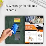 VKooer Etui do Samsung Galaxy Tab A11 Plus 2025 (11 cali)/A9 Plus 2023 etui ochronne SM-X210/X215/X216 Premium PU skórzany pokrowiec TPU odporny na uderzenia, ciemnozielone