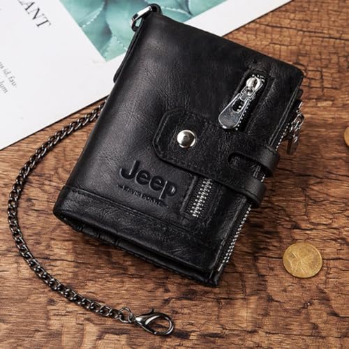 Carteira Masculina de Couro Antifurto - Jeep Locked