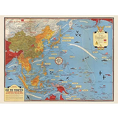 Artery8 Map Turner 1944 War WWII On To Tokyo...