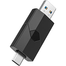 RAOYI 128GB Dual USB 3.0 Type C Flash Drive USB C+A Thumb Drive, Black
