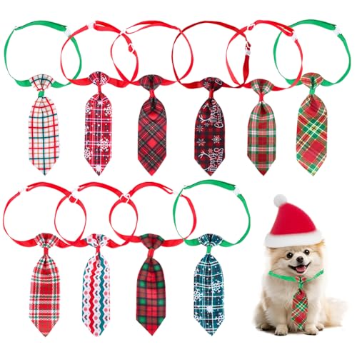 10 Corbatas Navideñas para Perros Pequeños y Medianos