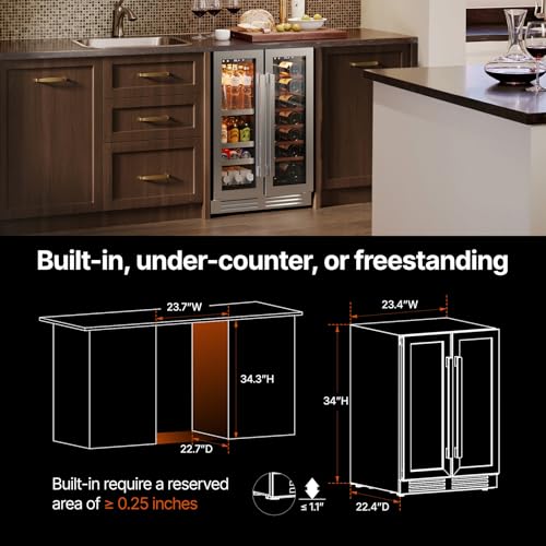 Luxury Home Bar Cabinet with Fridge