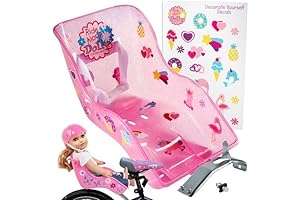 The Original Doll Bicycle Seat (Glitter Pink): Bike Attachment Accessory for Girls
