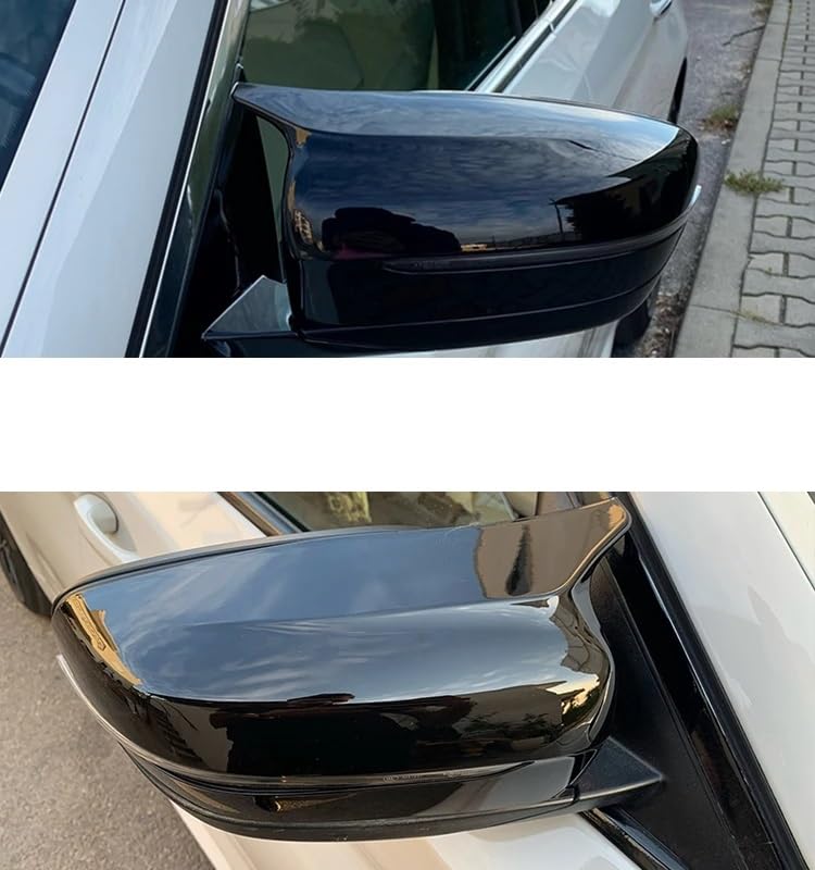 Couvercle rétroviseur pour BMW Série 3 G20 G21 LHD en noir brillant coque extérieure