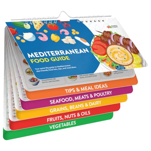 Image of Mediterranean Diet Cookbook, Food List Book - Mediterranean Diet for Beginners & Seniors - 185 Food Items with Calories, Carbs, Protein, Fat - Healthy Eating Cookbook Essentials Meal Planner Guide