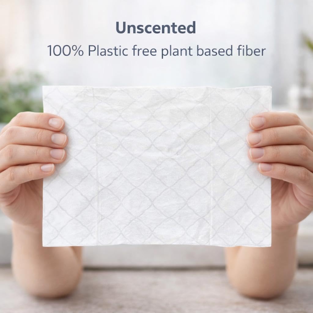 Flushable Wipes for Adults – Unscented with Aloe & Vitamin E – Septic Safe, Thick & Gentle Bathroom Wipes. 24 Pack, 1152 Wipes.