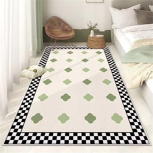 Tapis de salon vert antidérapant pour éviter les glissades - 2