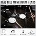 TENTOTEN Electric Drum Set, Electric Drum Set Adult Full Size with 4 Quiet Mesh Drum Pads, Cymbals, Headphones, 2 Pedals, 195 Sounds & 15 Kits Electronic Drum Set for Beginner TOT-650