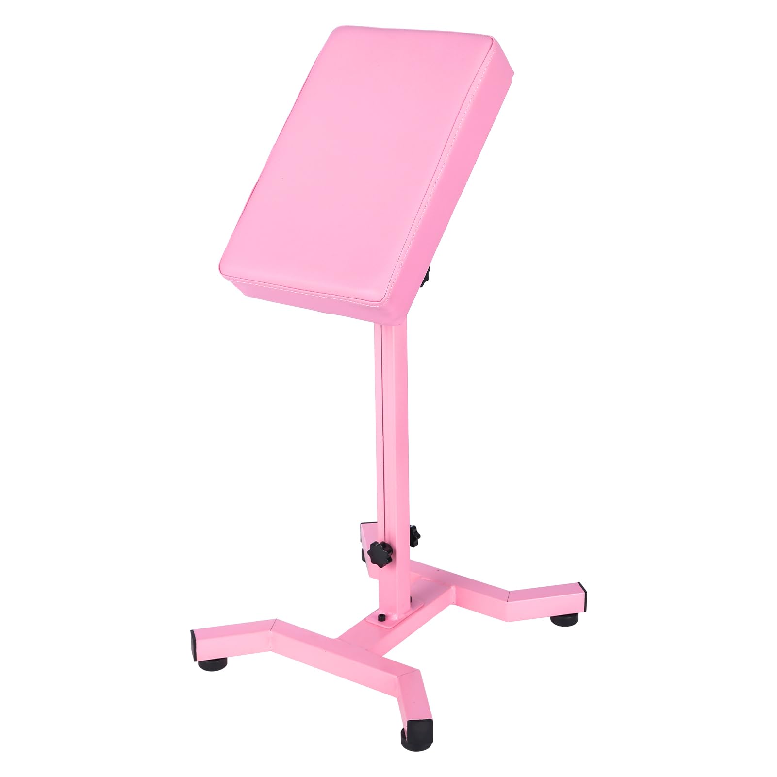 pink tattoo arm rest, huoxou tattoo armrest stand, four-corner base stability strongly, adjustable height, thicken soft sponge pad, quick installation armrest tattoo