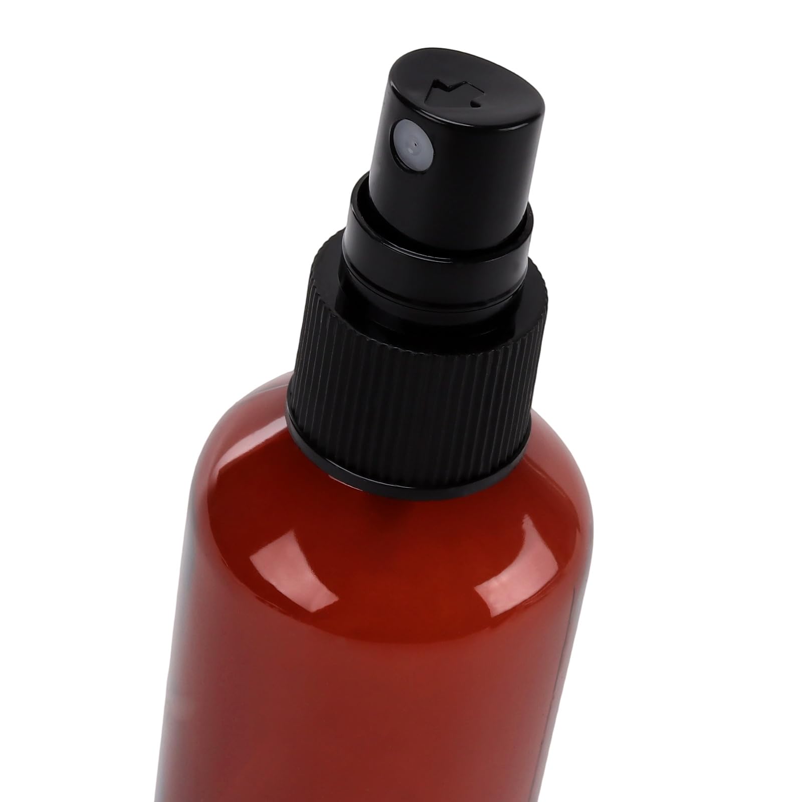 KEILEOHO 40 botellas pulverizadoras pequeñas de 100 ml de plástico con cabezal pulverizador negro, botella vacía para alcohol, cuidado corporal, líquido, cosmética, perfume