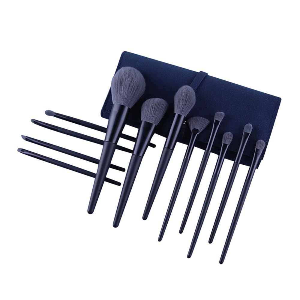 10 Pennelli for Trucco Naturale for Capelli, Fondotinta in Polvere, Fard, Ombretto, for Viso, Strumenti, Maquillajs Strumenti per Il Trucco(C1201BL-300)