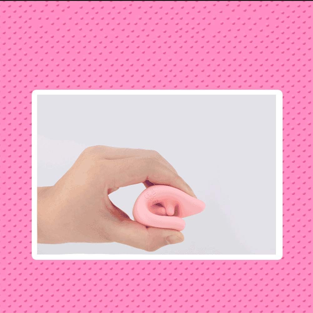 Maiale Suzione Vibratore Succhia Capezzoli e Clitoride Silicone Ricarica Stimolatore del Clitoride Seno Pompa Massaggiatore Sex Toys Enlarger per Donne,Rosa