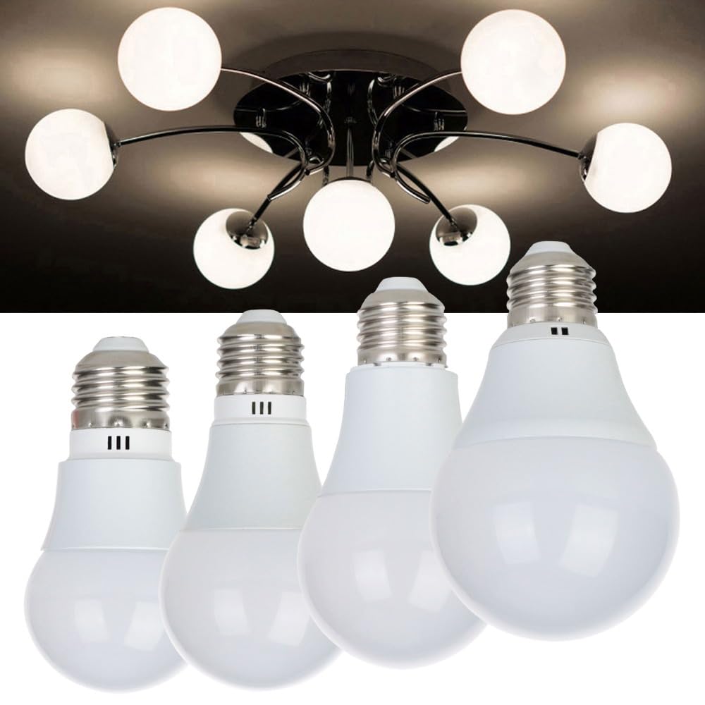 KJXP Lighting, 5pcs AC220V 230V LED Ampoule E27 3W 5W 7W 9W B22 Baïonnette intelligente IC LED Lampe blanche froide/neutre/chaude/chaude(B22 Neutral White,9w)