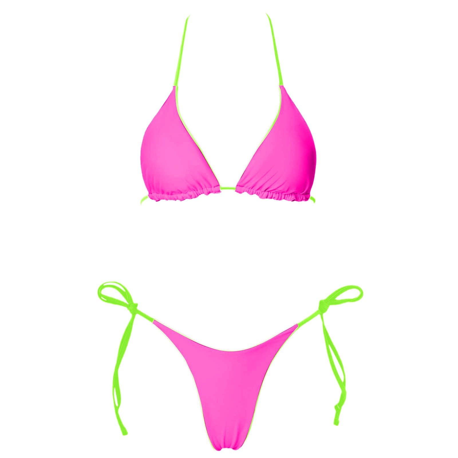 Bikini damskie stroje kąpielowe tankini, zestaw odzieży plażowej, wiązany z boku, dwuczęściowy strój kąpielowy na lato, imprezę przy basenie, aktywności wodne, ciemnoniebieski, XL