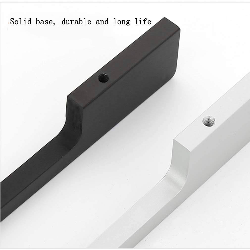 Uchwyt meblowy do nowoczesnych drzwi do szafki Szuflada Gałki do sypialni Uchwyty do holowania Szafka meblowa ze stopu aluminium (złoto 96 mm) (czarny 160 mm)