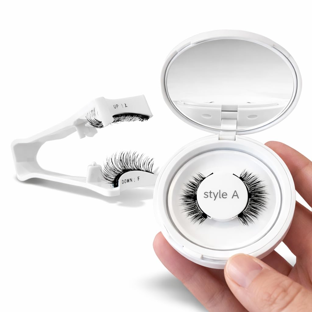Magnetic Eyelashes with Applicator | 4D Faux Mink Reusable Lashes | No Glue Required | Lightweight Natural Look | White Lashes with Multi-Color Storage Box-image-34