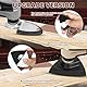 156 Stück Multitool Schleifplatte Zubehör Kit, 3 Finger Schleifpads und 3 Dreieck Schleifteller, mit 150 Schleifpapier (75 Blatt 80x80mm und 75 Blatt 50x40mm) 60/80/100/120/240er Körnung