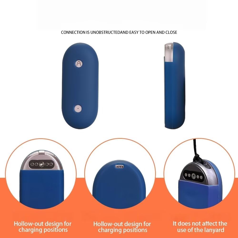 FTRONGRT Funda Compatible con PLAUD NotePin AI Grabadora, Silicona Suave, Durable, Anti-Rasguños Estuche Protector. Negro