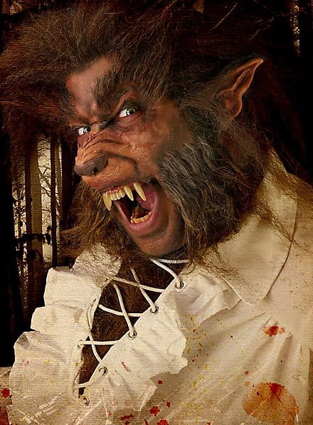 Hochwertiges Halloween Make-up Set - Hipster Werwolf - Verkleidung Schminke - Karneval & Motto-Party