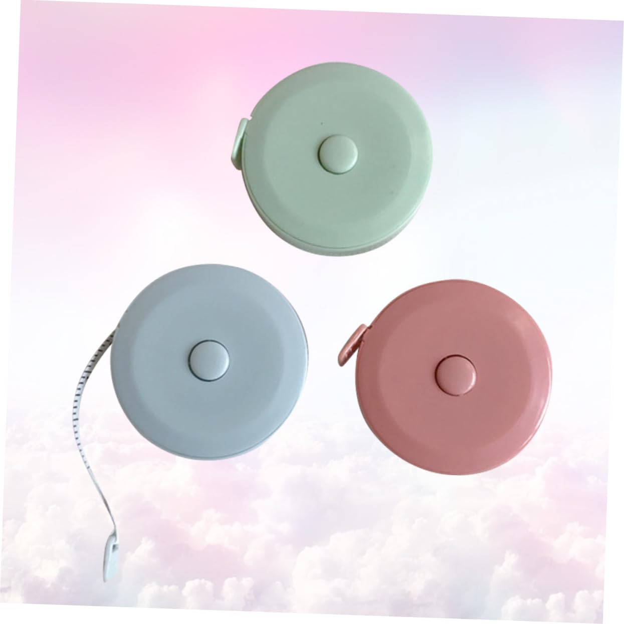 SHINEOFI 9 Piezas de medida métrica retráctil mini métrica corporal 1. 5 metros regla de medida accesorios de prueba de longitud