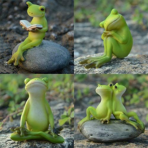 Figurine statue grenouille Koliyn, idée cadeau nouveauté mignon et créatif