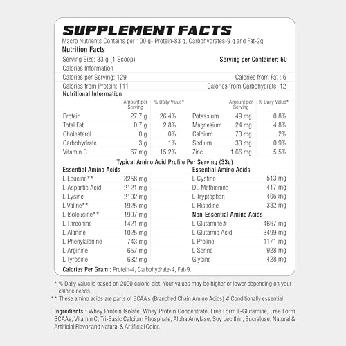 Image of 2X Nutrition Premium Whey Isolate Blend ISOMAGIC | 27.7 g Protein per serving | Low Fat (0.7g) & Carbs (3g) | Added free-form BCAA & L-Glutamine | Faster Muscle Growth & Recovery