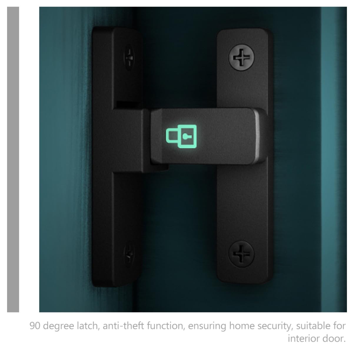 Veemoon 3stücke Barn Door Latch Latch Mit Nachtleuchte Robuste Türverriegelung Für Schiebetüren Garagentore Und Lagertüren Einfache Installation Ohne Bohren
