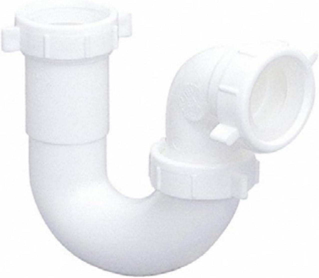 Highcraft Plastic Waste Arm Slip Joint 1-1/2" x 15" Black Slip-Joint Waste-Arm for Kitchen Sink and Bathroom Sink Tubular Drain Applications