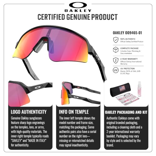 Image of Oakley SUTRO LITE SWEEP OO9465 Shield Sunglasses With Official Eyewear Kit
