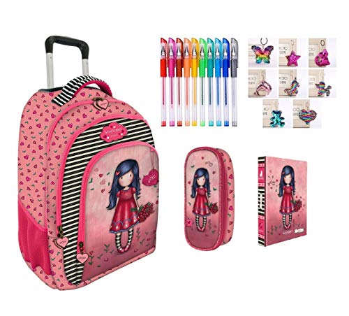 Trolley mochila escolar compatible con Santoro Gorjuss London Grows Love El Amor Crecimiento