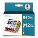 Produktbild KEENKLE 912 XL Druckerpatronen Set für HP 912 Druckerpatronen 912XL Multipack für HP Officejet 8012 Druckerpatronen 8014 8010 8015 8024 für HP OfficeJet Pro 8022 Patronen 8024 8025