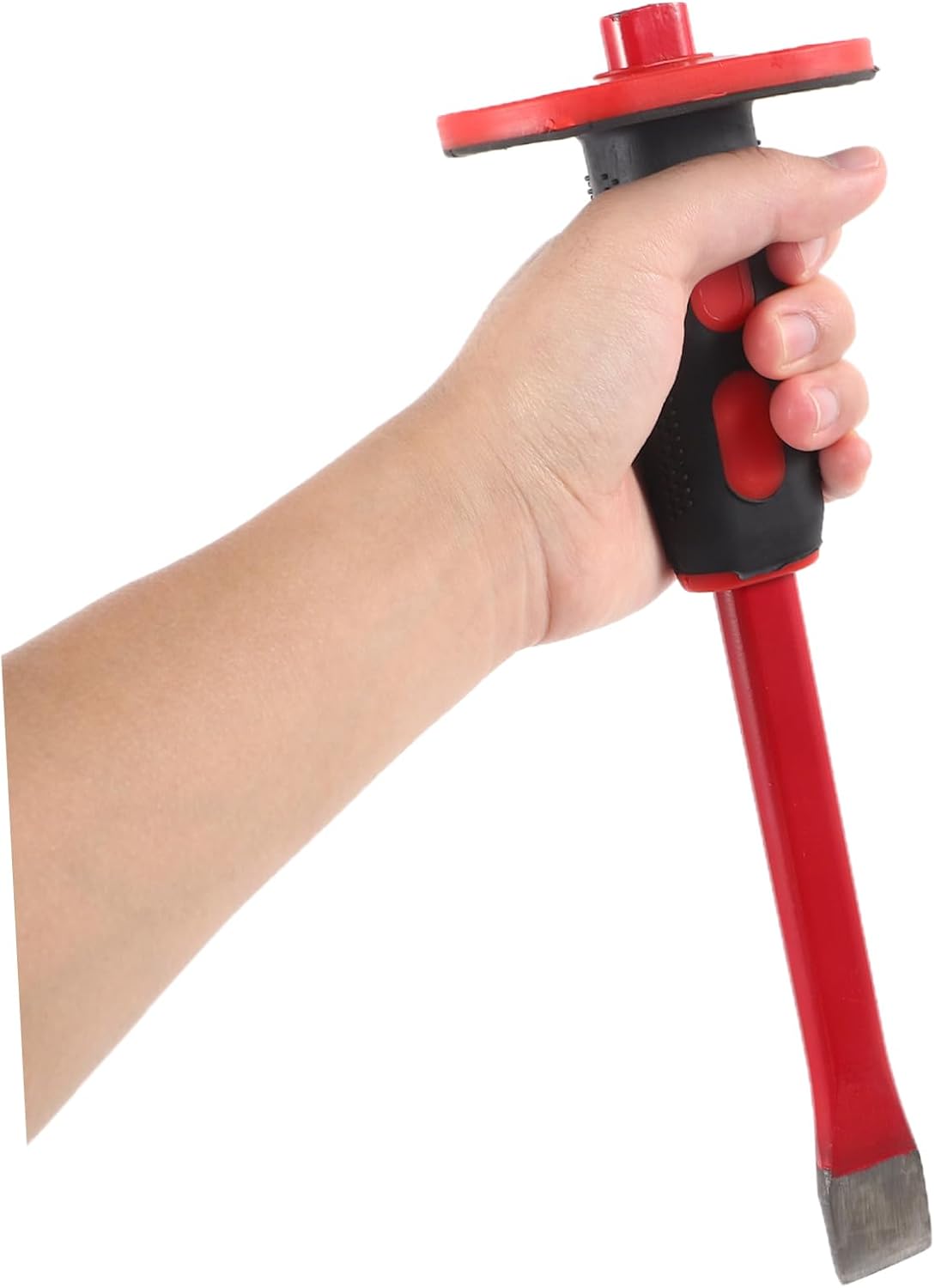 Flat Pointed Chisels Heavy Duty Demolishing Tool Masonry Chisel Safety Guard for Concrete Breaking