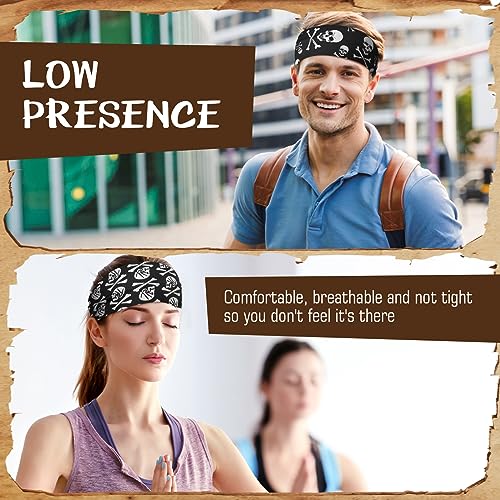Image of 18 Pcs Sports Sweatbands for Men Women Camo Headbands Workout Non Slip Headbands Breathable Head Band Fitness Stretchy Unisex Hairband for Yoga Running Cycling Ball