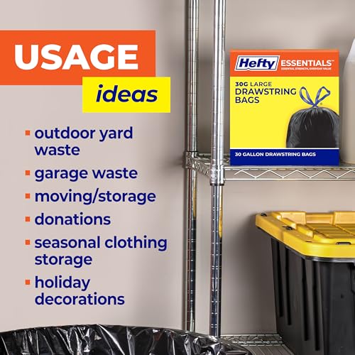 Hefty Essentials 39 Gallon Trash Bags